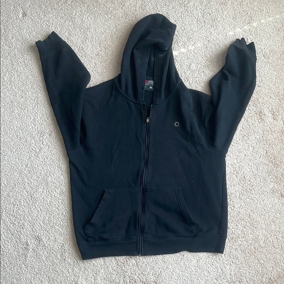 South Pole Black Zip Up Sweater with Sporty Design - Picture 3 of 7